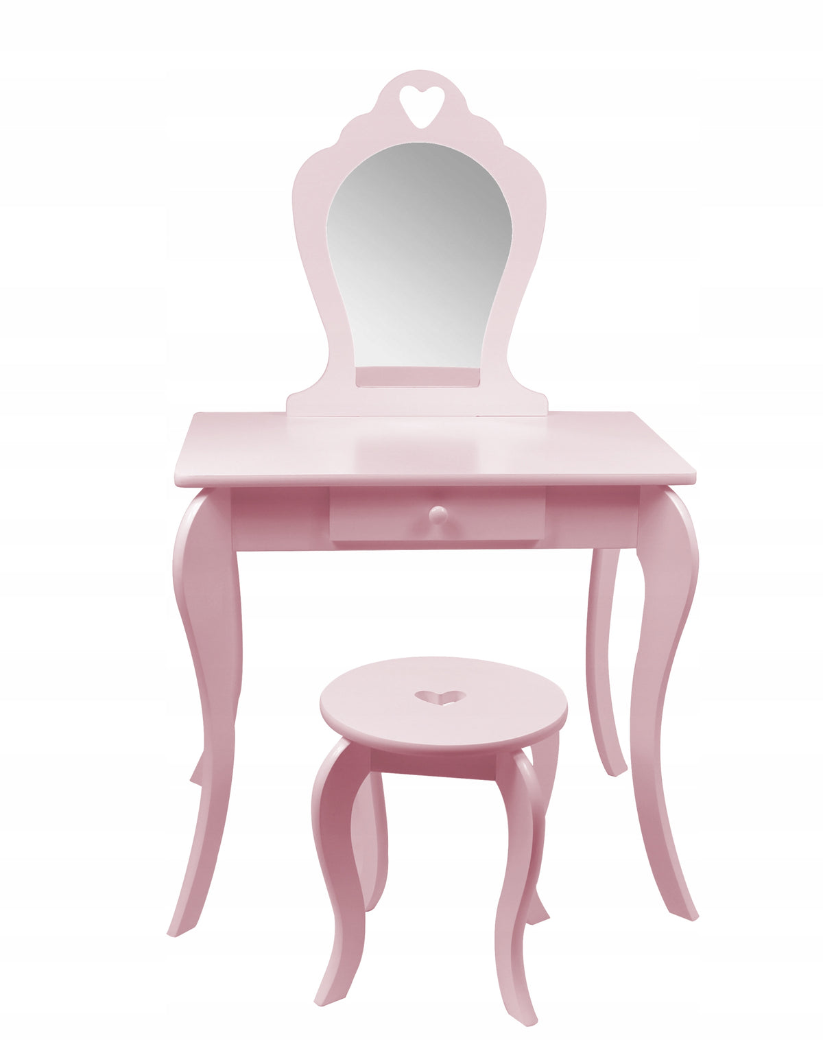 SMALL COSMETIC DRESSING TABLE PINK WITH MIRROR + STOOL *0403 EAN (GTIN) 5900779800403