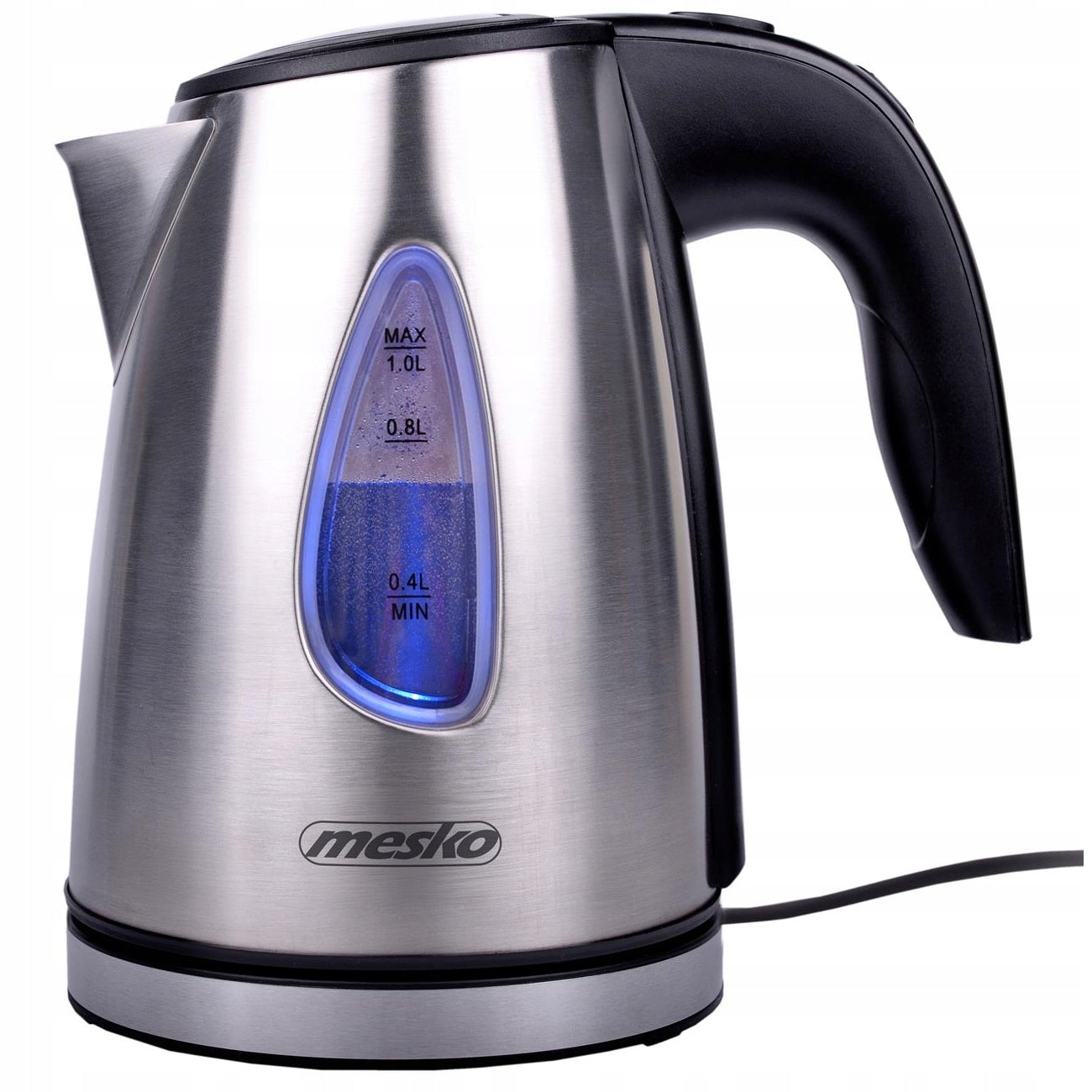 SMALL ELECTRIC KETTLE 1L WIRELESS METAL BACKLIGHT LED Filter Packaging status original
