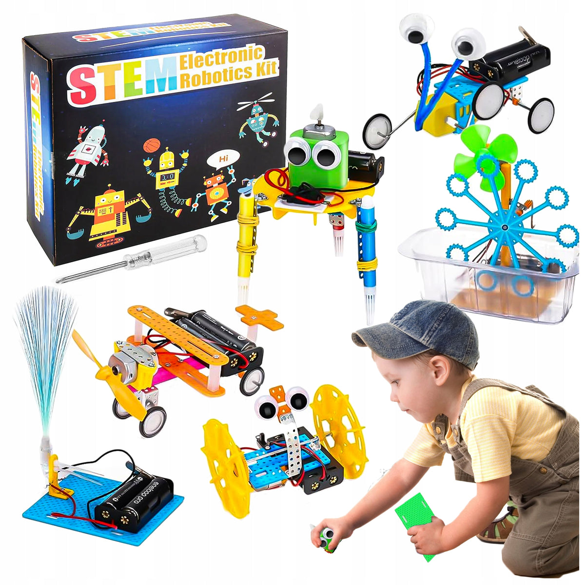 SMALL ELECTRONICS EXPERIMENTS TOY ROBOTICS ELECTRICIAN LEARNING BOY'S DAY Manufacturer code 008501