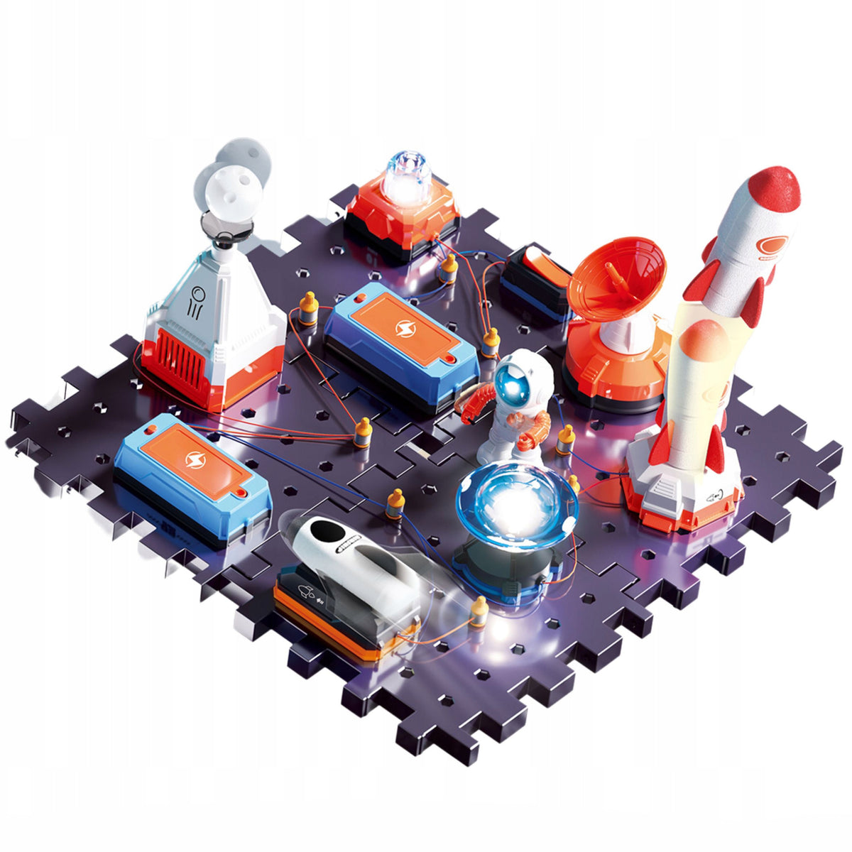 SMALL ELECTRONICS LARGE EXPERIMENTAL KIT ROCKET COSMONAUT CIRCUITS STEM Packaging status original