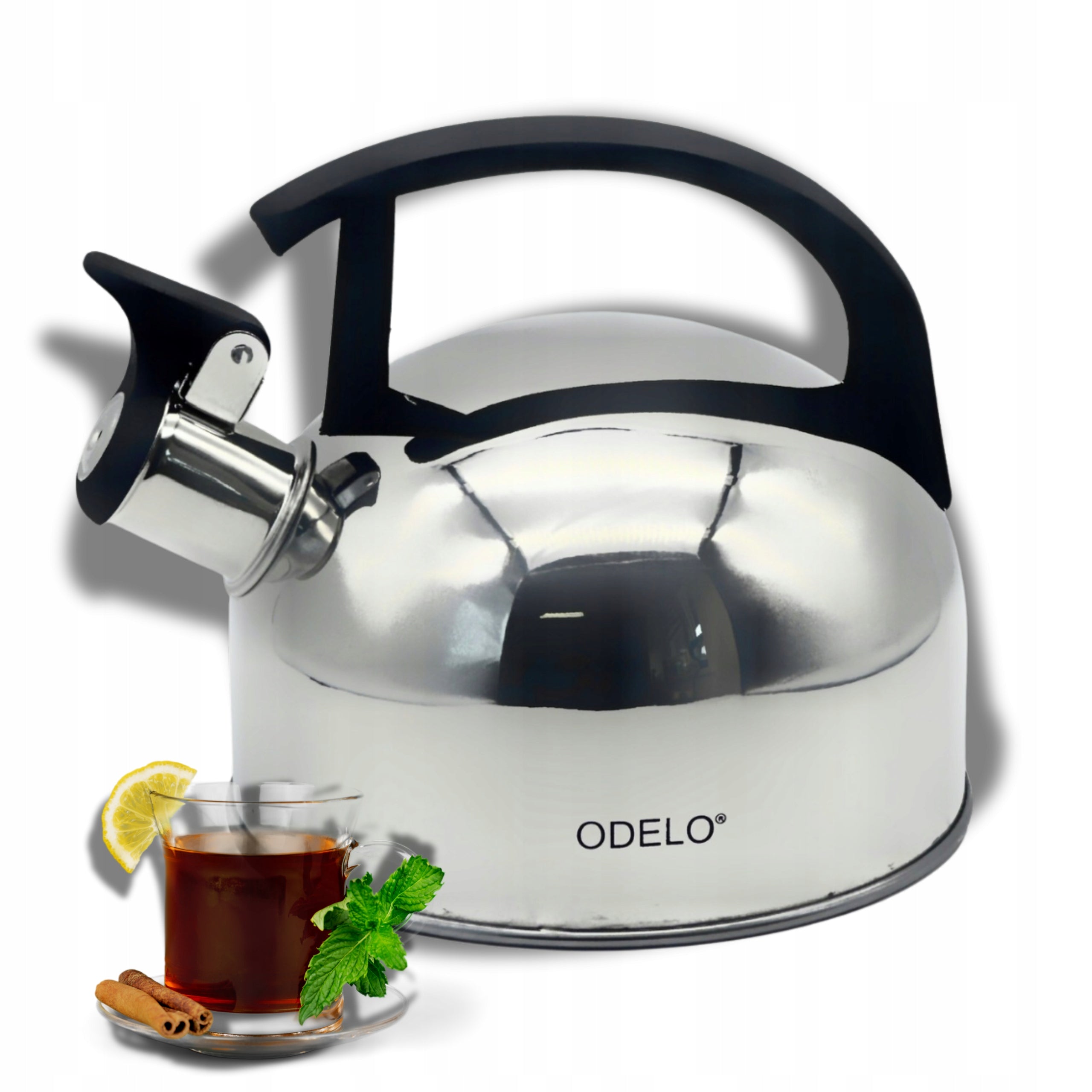 SMALL GAS KETTLE 1,5L STEEL GLOSS WHISTLE Packaging status original