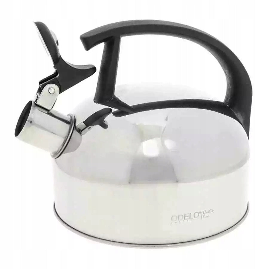 SMALL GAS KETTLE 1,5L STEEL GLOSS WHISTLE