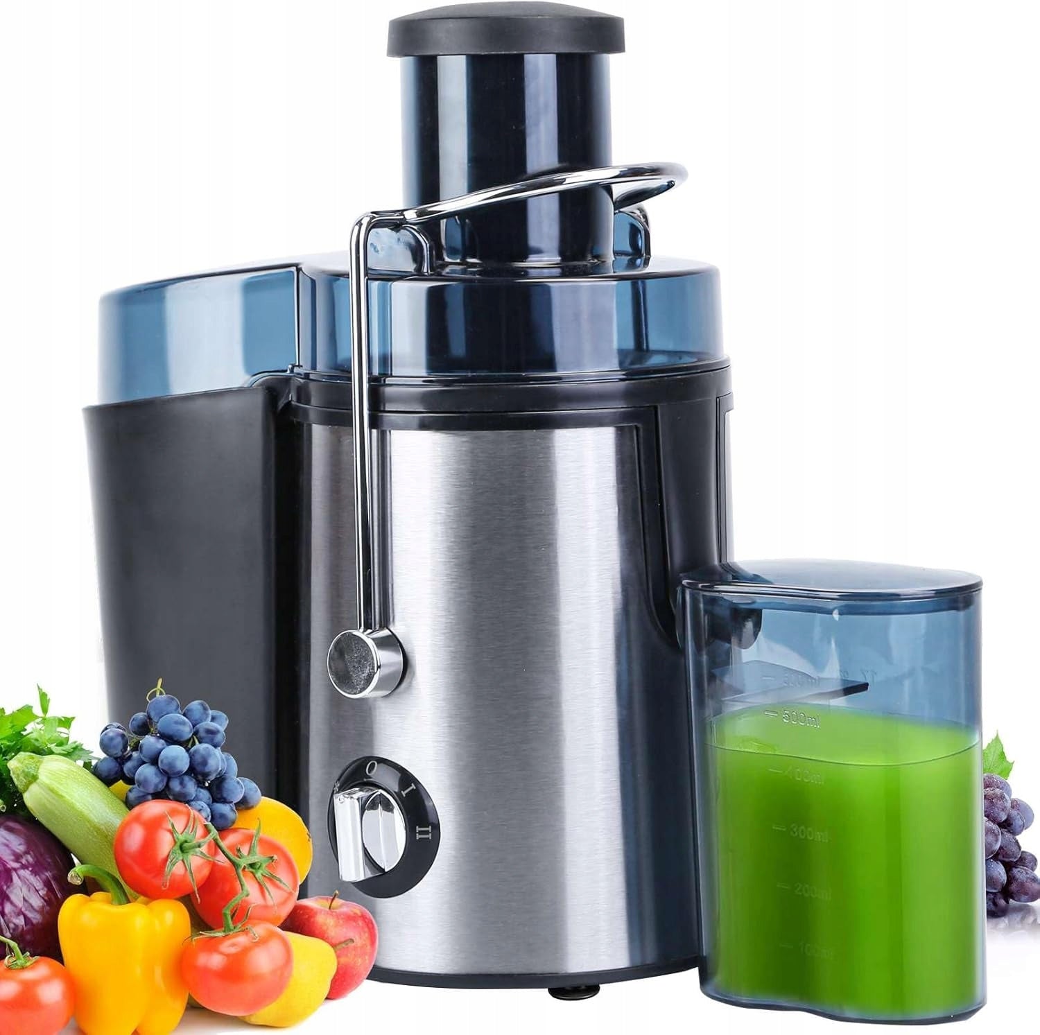 SMALL JUICER FRUIT AND VEGETABLE JUICER 1000W SAFE DESIGN