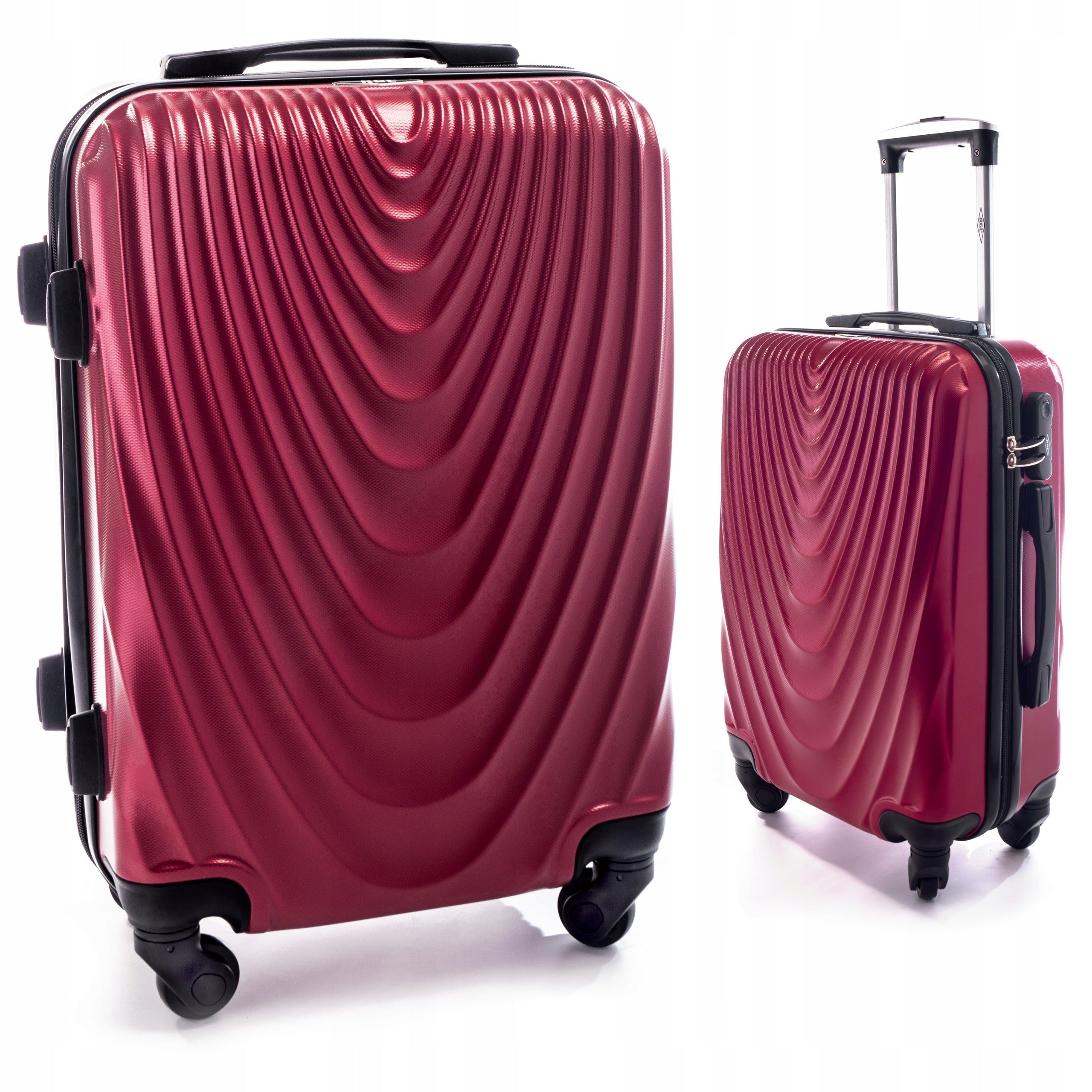 SMALL L SUITCASE ON WHEELS TRAVEL BAG ABS Brand RGL