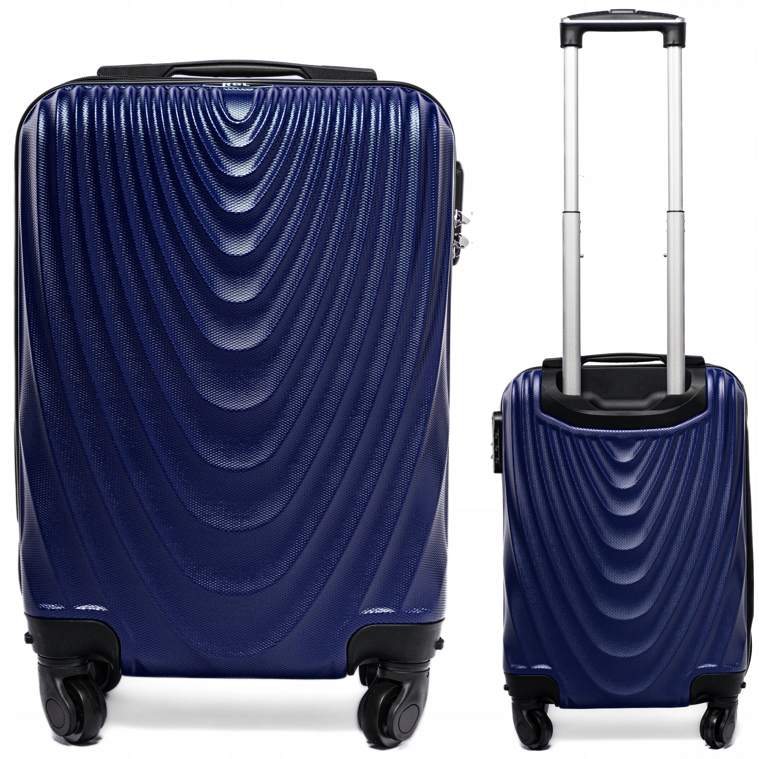 SMALL M CABIN SUITCASE ON WHEELS TRAVEL ABS Ryanair Wizzair 55x40x20 Model 663m