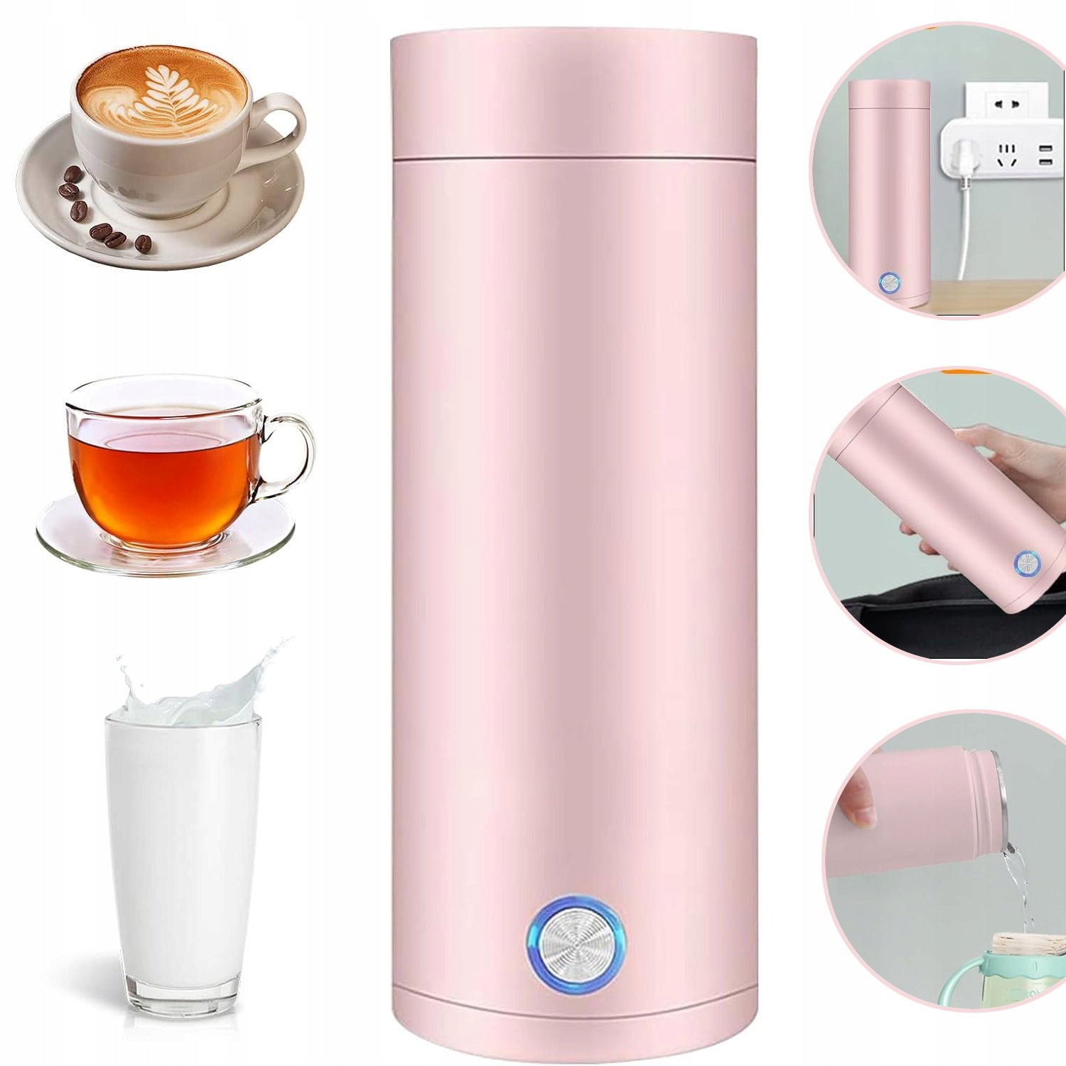 SMALL PORTABLE ELECTRIC KETTLE TRAVEL TEA KETTLE