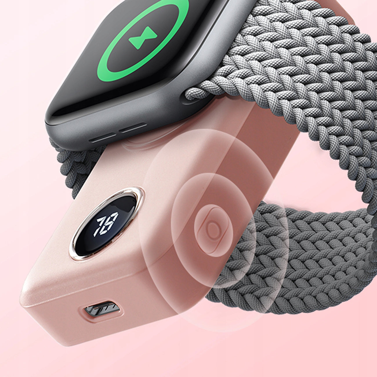 SMALL POWERBANK FOR APPLE WATCH WIRELESS 2000mAh SMARTWATCH CHARGING Battery capacity 2000 mAh