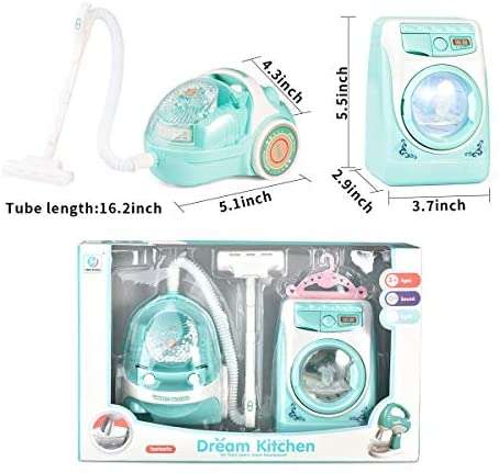 SMALL SET AGD VACUUM CLEANER WASHING MACHINE LIGHT SOUND EAN (GTIN) 5901271526792