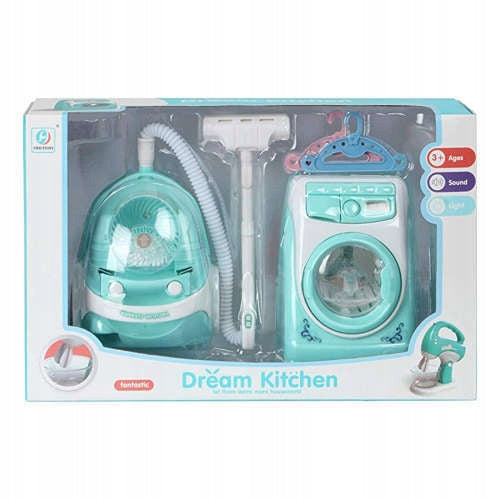 SMALL SET AGD VACUUM CLEANER WASHING MACHINE LIGHT SOUND Manufacturer code 526792