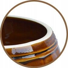 SMALL STONEWARE BARREL POT FOR PICKING CUCUMBERS CABBAGES, CERAMIC, 3.2L EAN (GTIN) 8013193002319