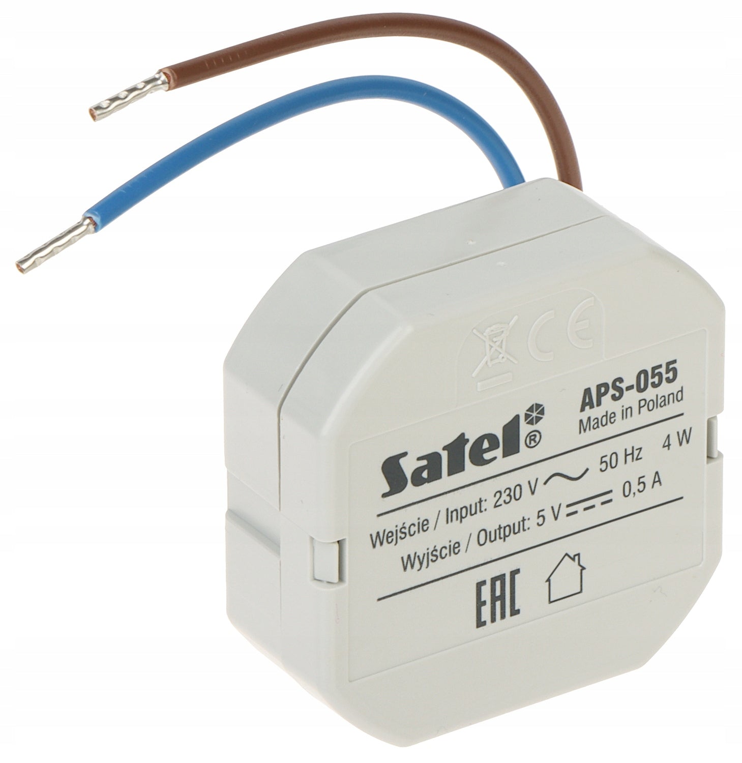 SMALL SWITCHING POWER SUPPLY 5 V 0.5 A Manufacturer code MAŁY ZASILACZ IMPULSOWY 5 V 0.5 A DOPUSZKOWY