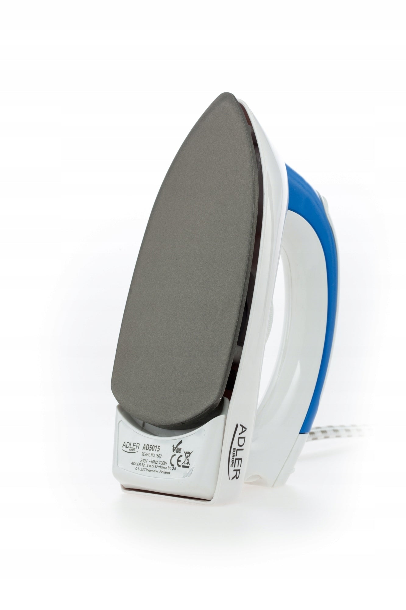 SMALL TOURIST IRON FOLDING HANDLE TEMPERATURE CONTROL NON-STICK Manufacturer code AD5015