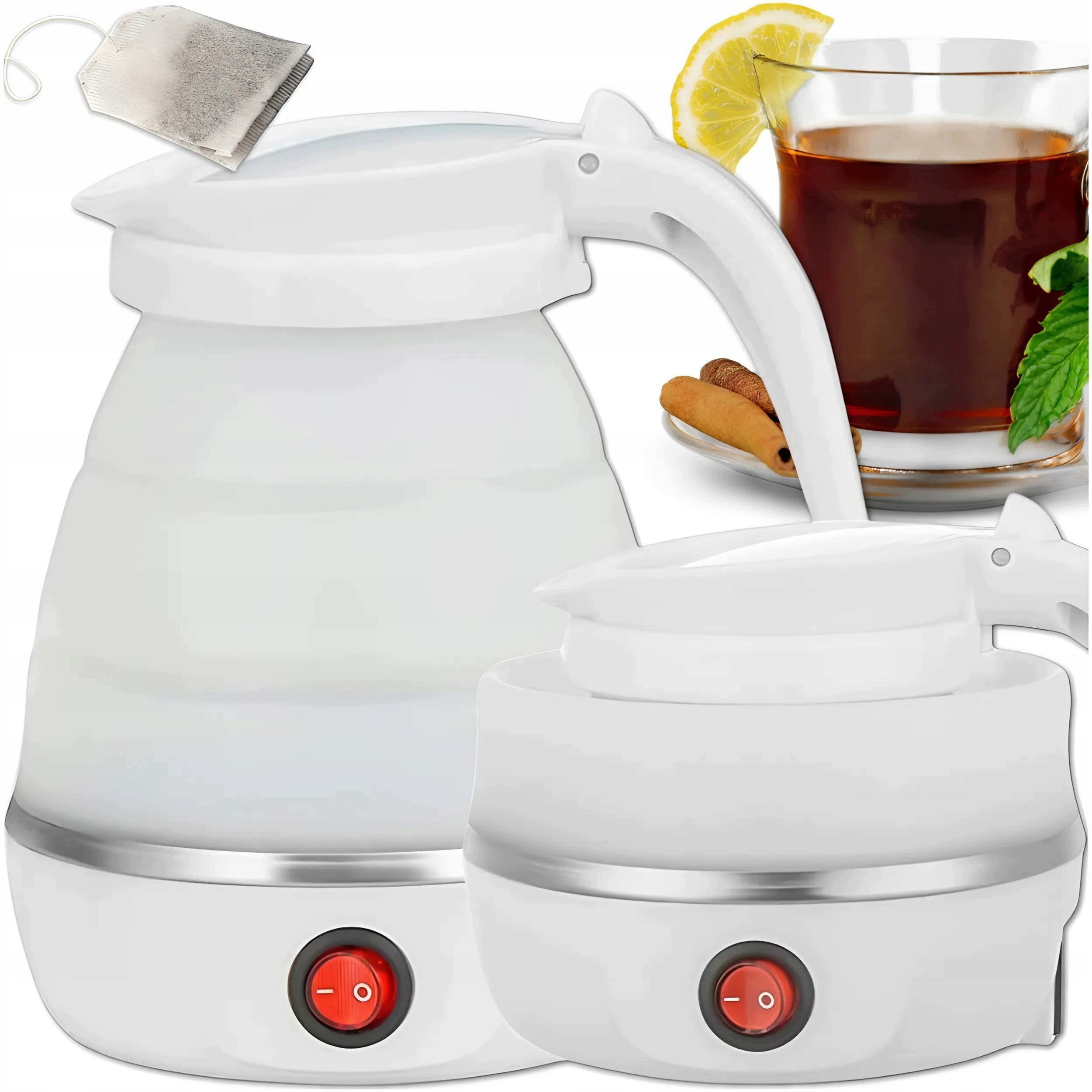 SMALL TOURIST KETTLE ELECTRIC FOLDABLE SILICONE TRAVEL 600ML Manufacturer code MAŁY CZAJNIK ELEKTRYCZNY TURYSTYCZNY MEMFLOW