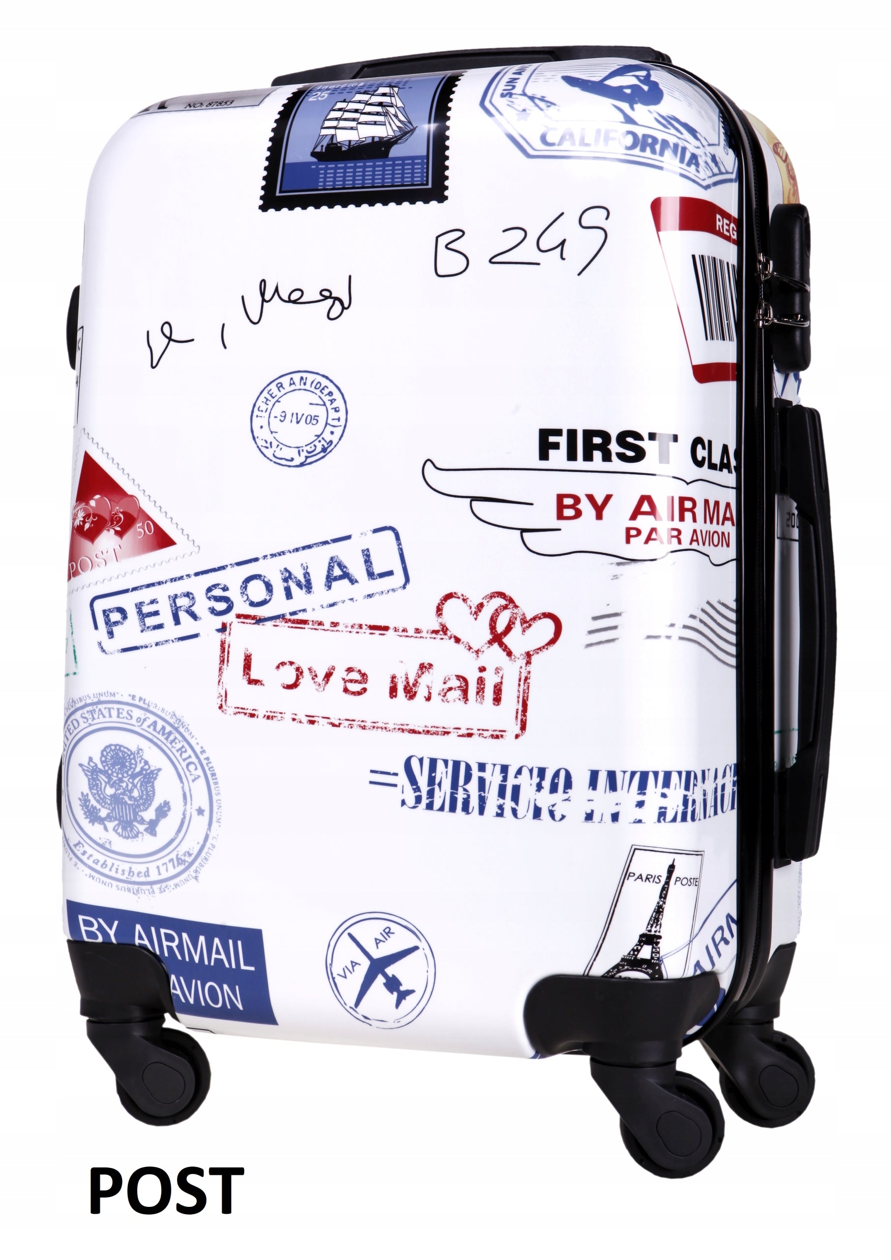 SMALL TRAVEL CABIN SUITCASE 30L 4 WHEELS POLYCARBON BAGIA SUITCASES COLORS Model BL07