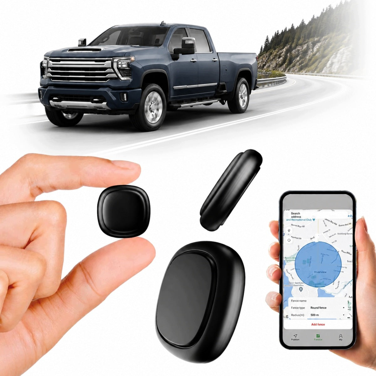 SMALLEST LOCATOR WITHOUT SIM WITHOUT FEES FOR APPLE ANDROID KEY CAR