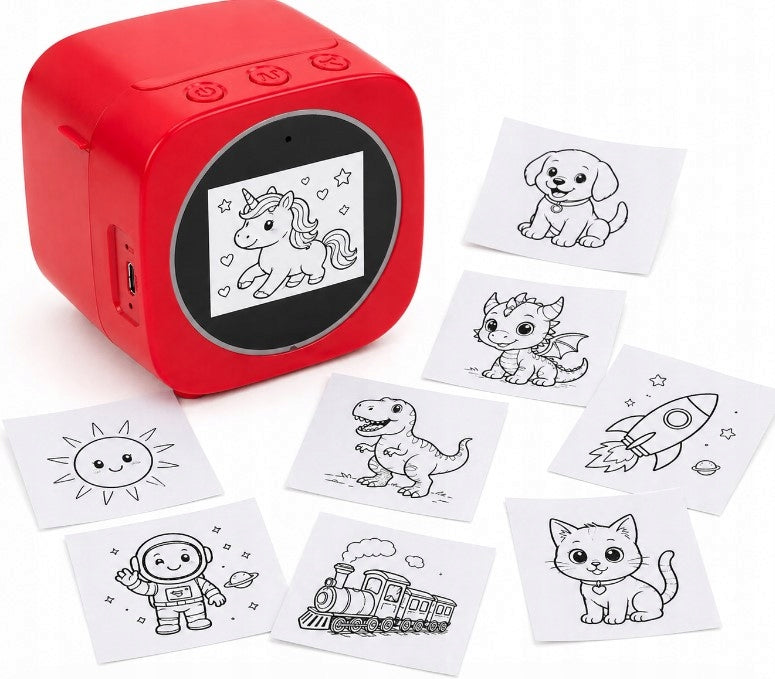 SMART AI PRINTER – PRINT FROM VOICE – YOU SAY AND SHE PRINTS Manufacturer code DRUKARKA AI CZERWONA
