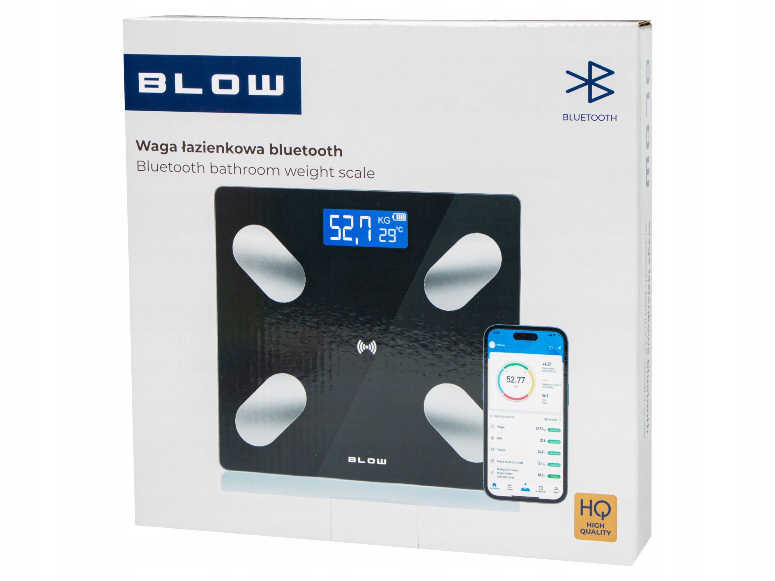 SMART BATHROOM SCALE ELECTRONIC PRECISION ANALYTICAL 180KG 25in1 Brand Blow