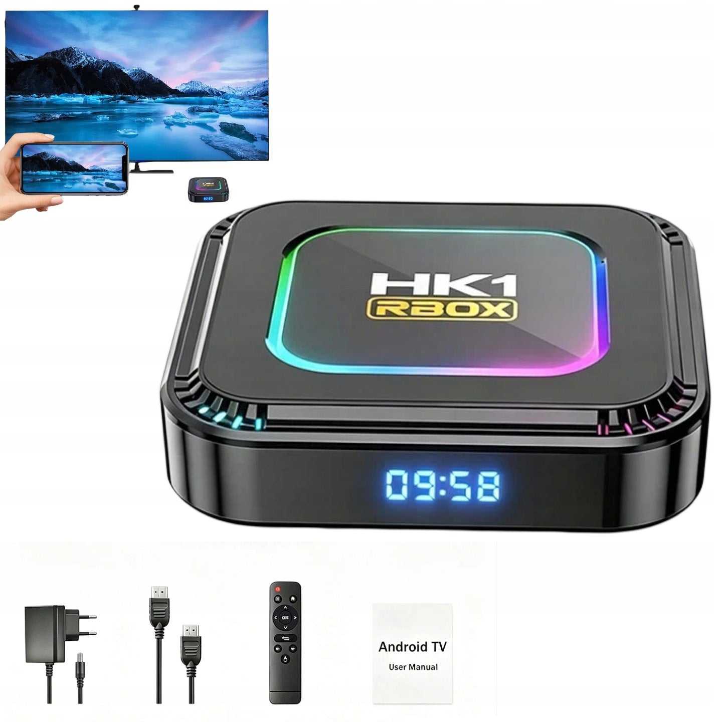 SMART BOX TV 4K 8K ANDROID 13 WIFI 6 BLUETOOTH 5 ADAPTER TV PLAYER
