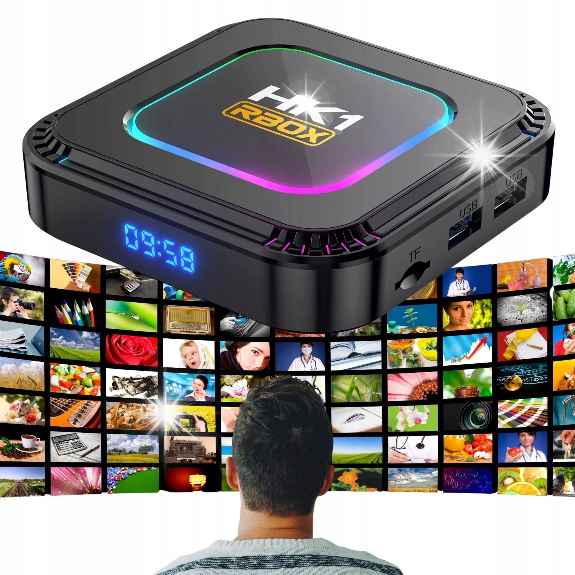 SMART BOX TV 8K 4K ANDROID 13 WIFI 6 BLUETOOTH 5.0 TV ADAPTER 2024 4+64G