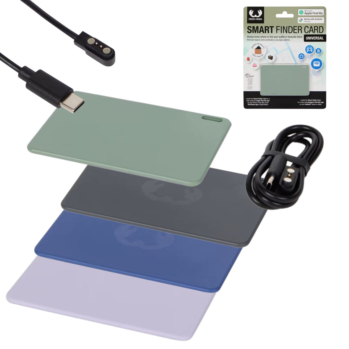 SMART CARD LOCATOR FOR WALLET FRESH N REBEL APPLE ANDROID