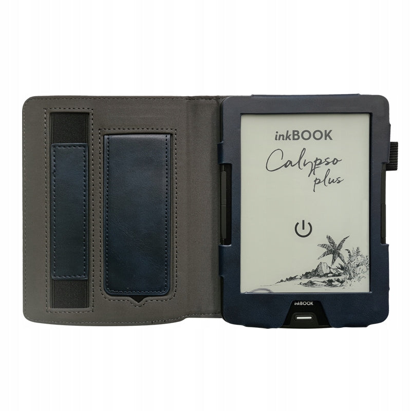 SMART COVER LEATHER CASE + STYLUS FOR INKBOOK CALYPSO PLUS / PRIME / LUMOS Brand AllTabCases