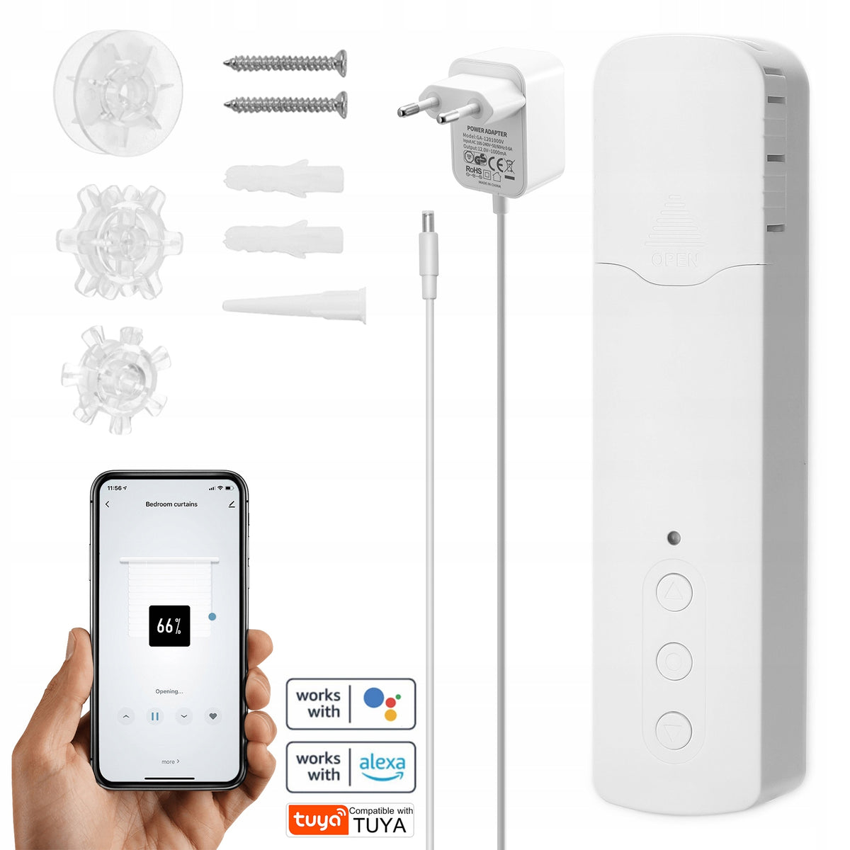 SMART CURTAIN MOTOR Tuya WiFi TM616EGWT Manufacturer code S4522