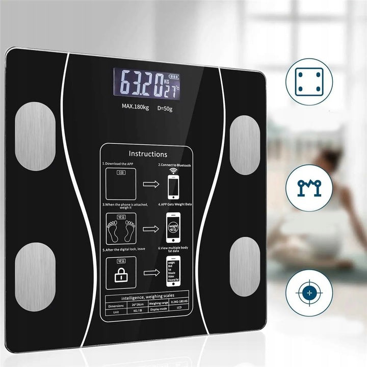 SMART ELECTRONIC ANALYTICAL BATHROOM SCALE WITH GREASE APP AND Brand no brand
