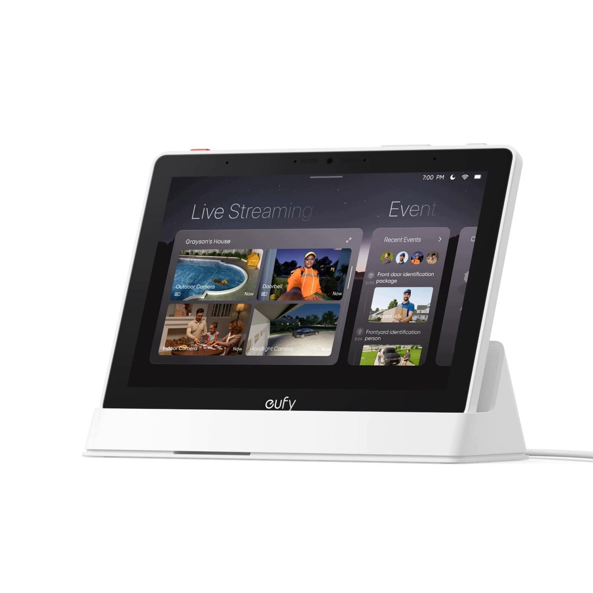 SMART HOME CONTROL PANEL 8 INCHES HD EUFY SECURITY, LIVE VIEW