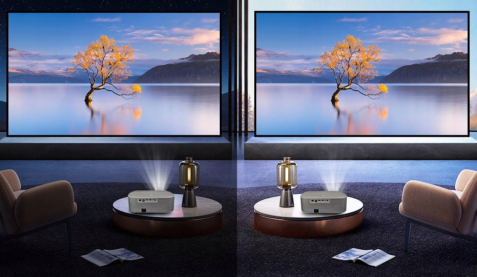 SMART PROJECTOR EVERYCOM HQ11W WIFI6 BLUETOOTH5.0 TWO HDMI PORTS Model 8692078138383