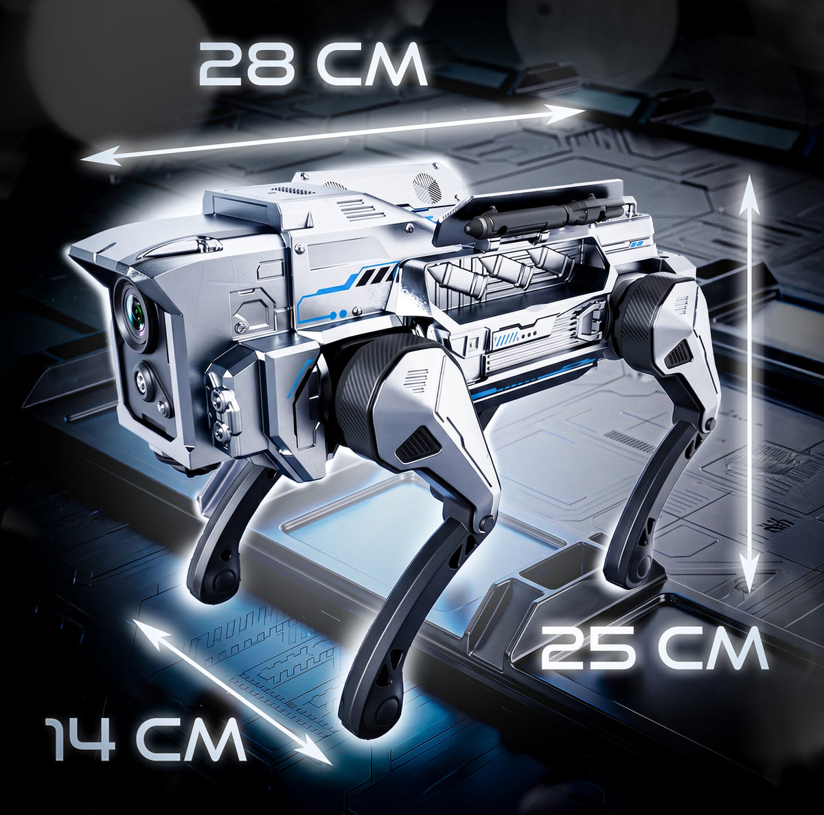 SMART ROBOT Remote Controlled DOG WOLF 3 IN 1 ARROWS GRIPPER Remote Control Manufacturer code B12O INTELIGENTNY ROBOT WILK 3W1 Zdalnie