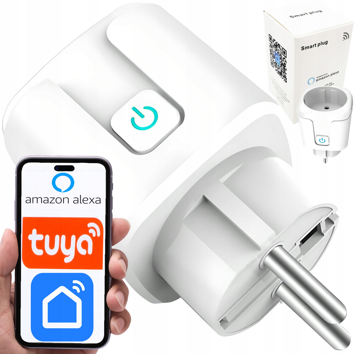 SMART SOCKET CONTROLLED WiFi ANDROID TUYA WATTMETER PROGRAMMER Packaging status original