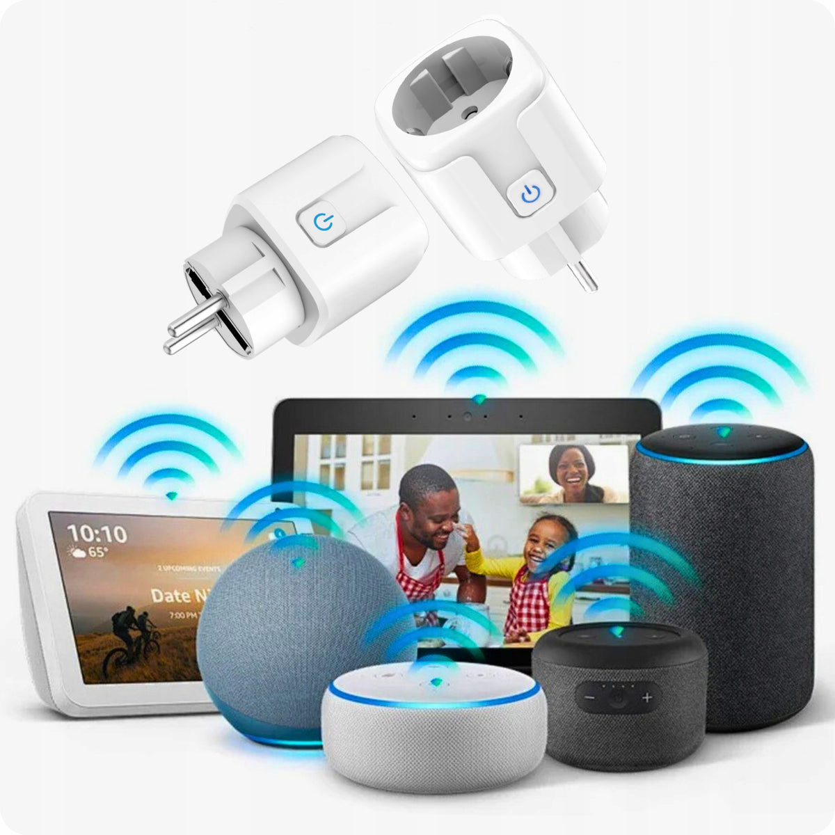 SMART SOCKET WiFi SMART TUYA WATTMETER PROGRAMMER TIMER Series WIFI CZASOWY PROGRAMATOR WTYCZKA