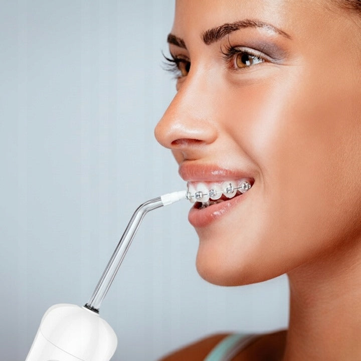 SMART TOOTH IRRIGATOR 8 MODES 5 NOZZLES POWERFUL PROFESSIONAL WIRELESS Color white