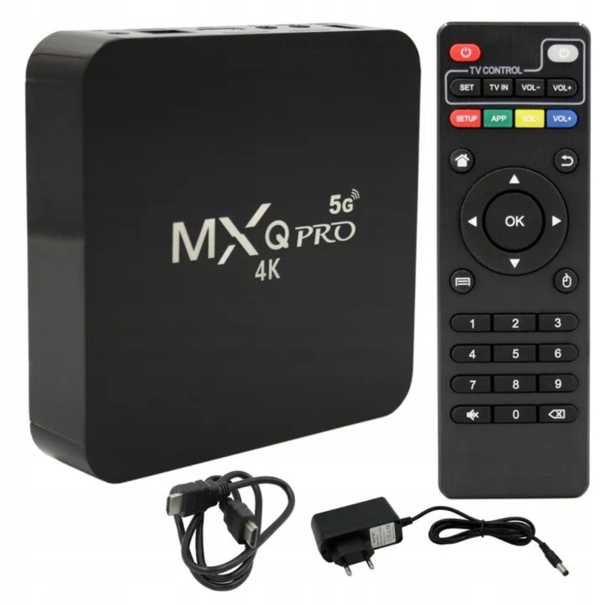 SMART TV BOX 8GB MXQ PRO 4K DECODER Android 7.1 WIFI MULTIMEDIA + REMOTE CONTROL Packaging status original