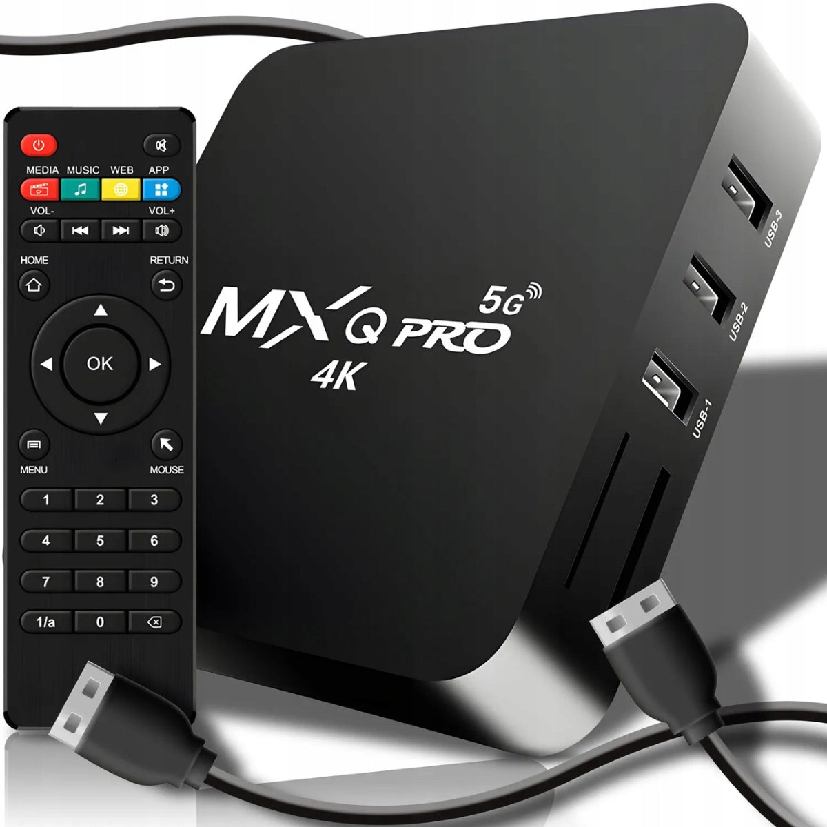 SMART TV BOX 8GB MXQ PRO 4K DECODER Android 7.1 WIFI MULTIMEDIA + REMOTE CONTROL