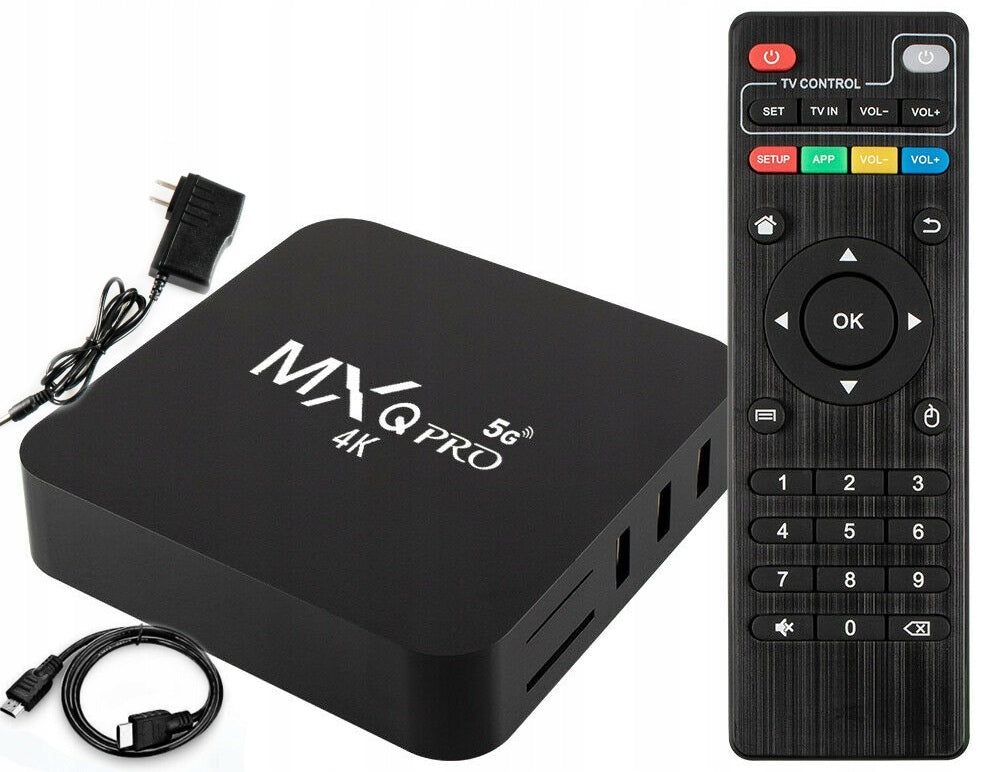 SMART TV BOX ANDROID 10.1 4K ULTRA HD 5G MQX PRO 2+16GB Packaging status original