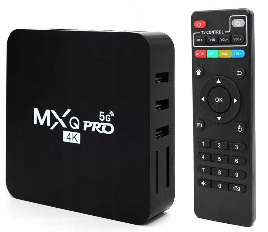 SMART TV BOX ANDROID 10.1 4K ULTRA HD 5G MQX PRO 2+16GB