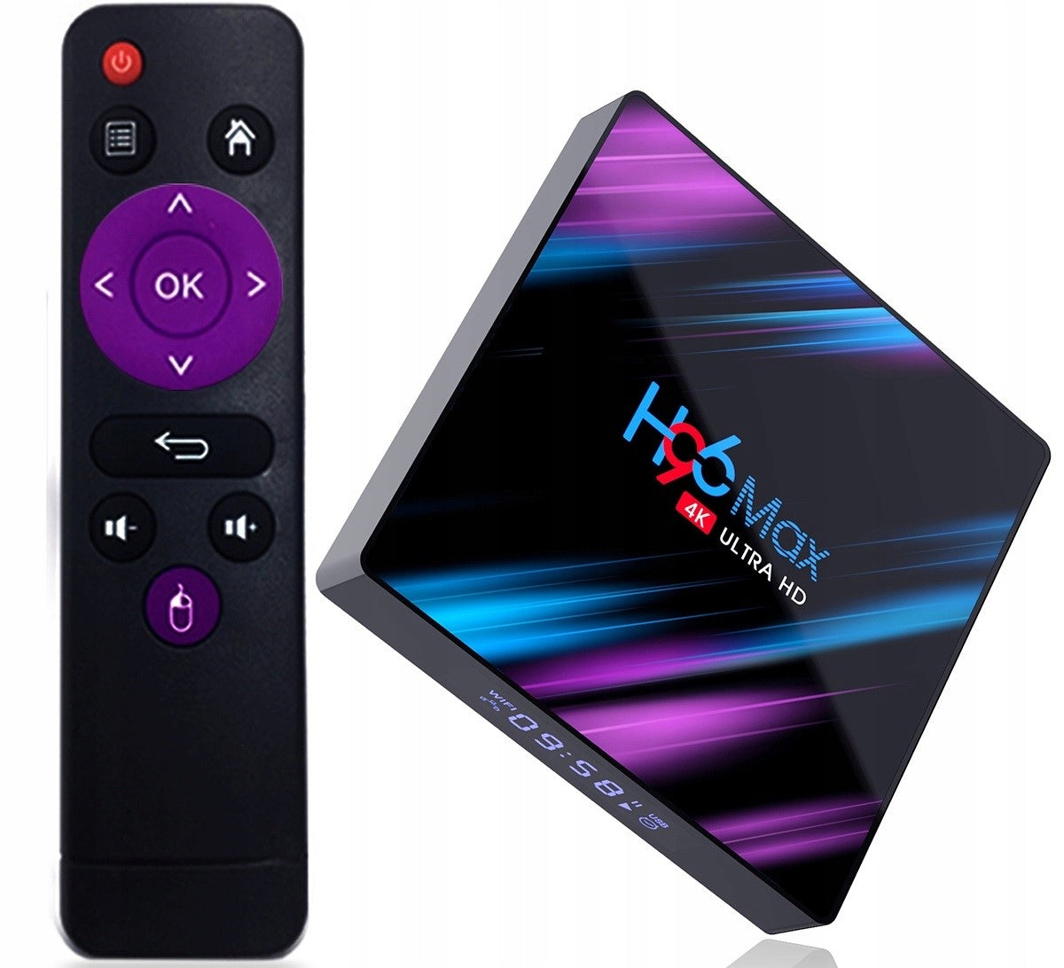 SMART TV BOX H96 MAX ULTRA HD 4K 4 64GB ANDROID 10 NETFLIX HBO ATTACHMENT