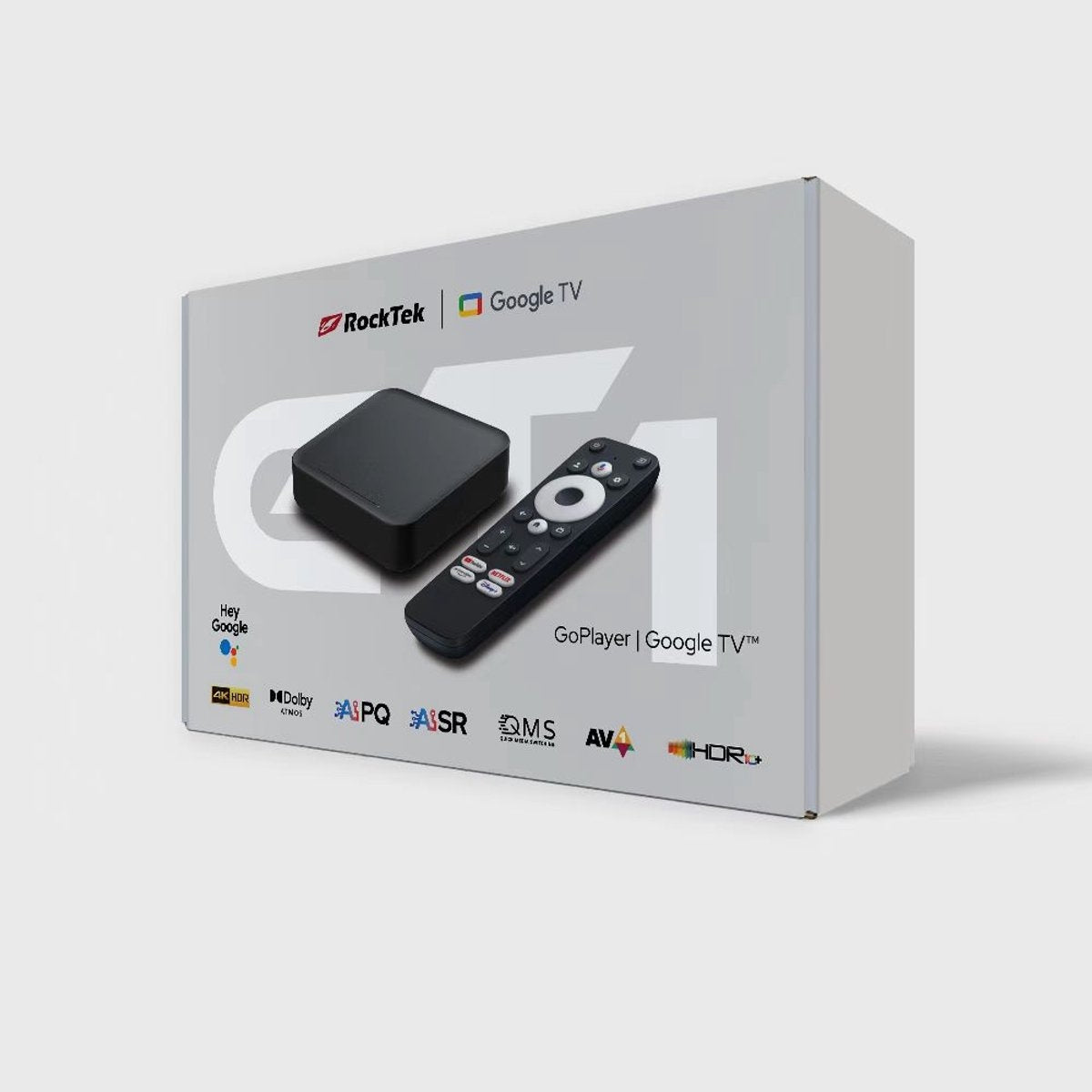 SMART TV Box 4K RockTek GT1 2GB RAM + 32GB Android 12 internal memory Packaging status original