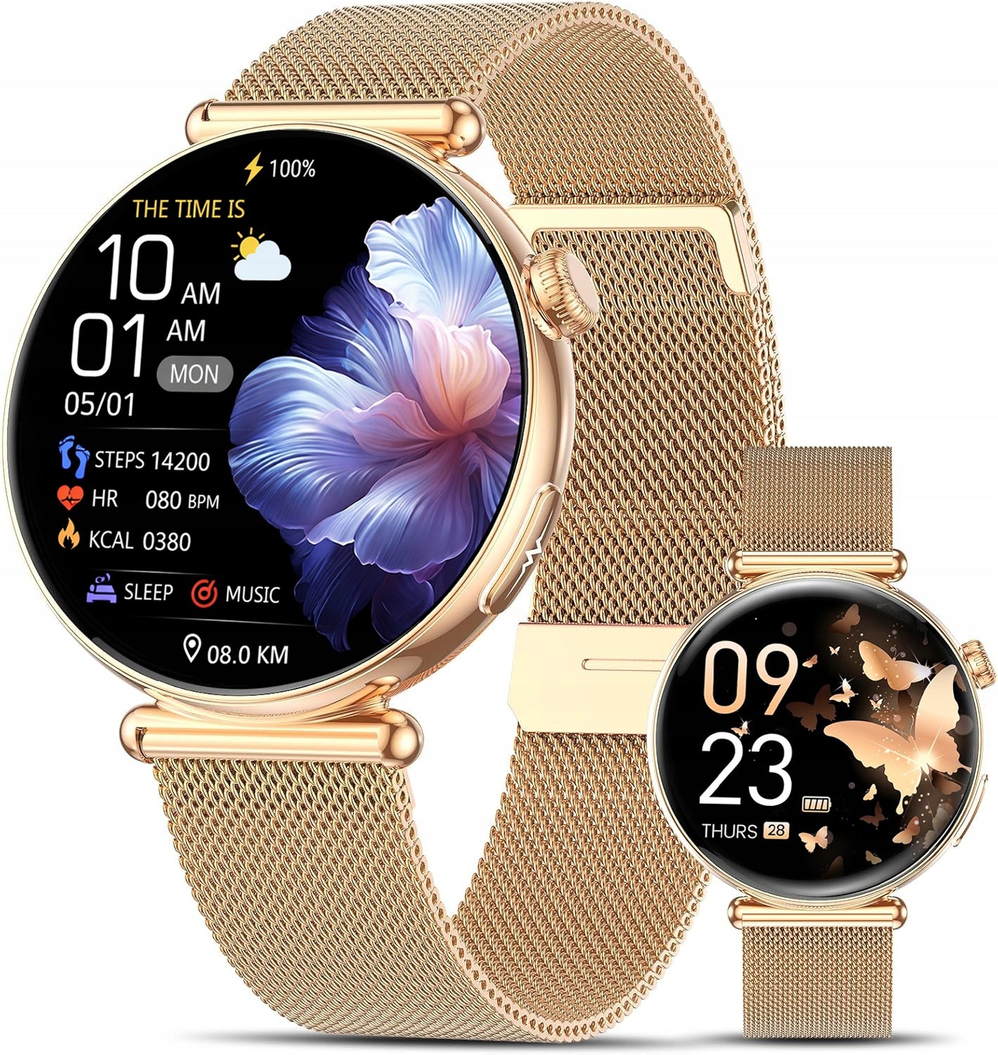 SMARTWATCH EKG WATCH FOR WOMAN BLOOD PRESSURE MONITOR GLUCOSE AMOLED TALK PL Brand Lazird