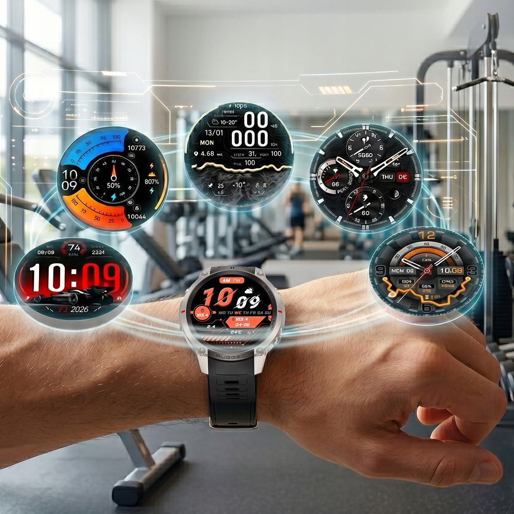 SMARTWATCH MEN'S BLACK WATCH WITH GPS AMOLED TALK WATERPROOF MENU PL Packaging status original