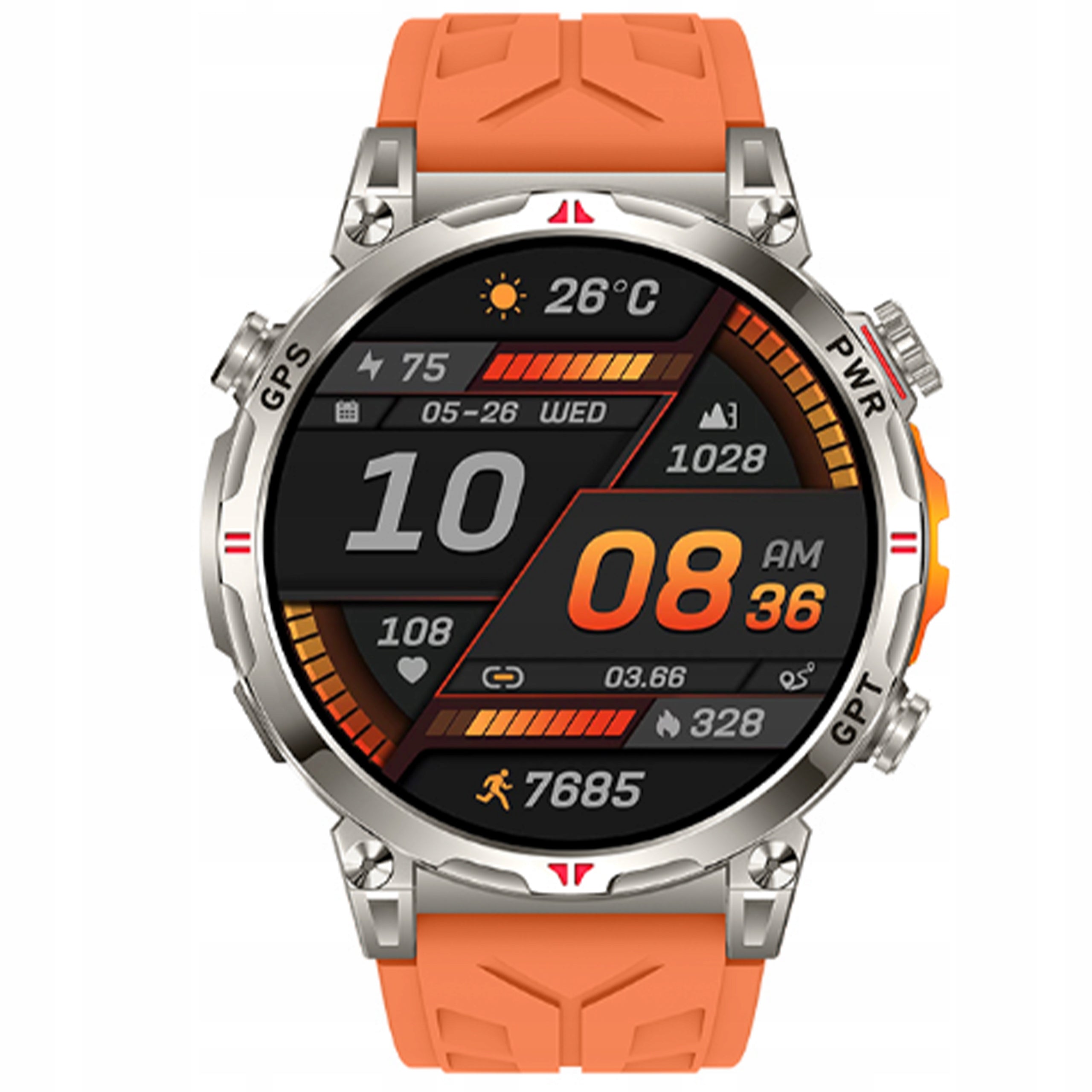 SMARTWATCH MEN'S GPS MENU POLISH WATERPROOF SPORTS TALK SMART WATCH PL Manufacturer code ZEGAREK MĘSKI SMARTWATCH GPS SPORTOWY 3 ATM