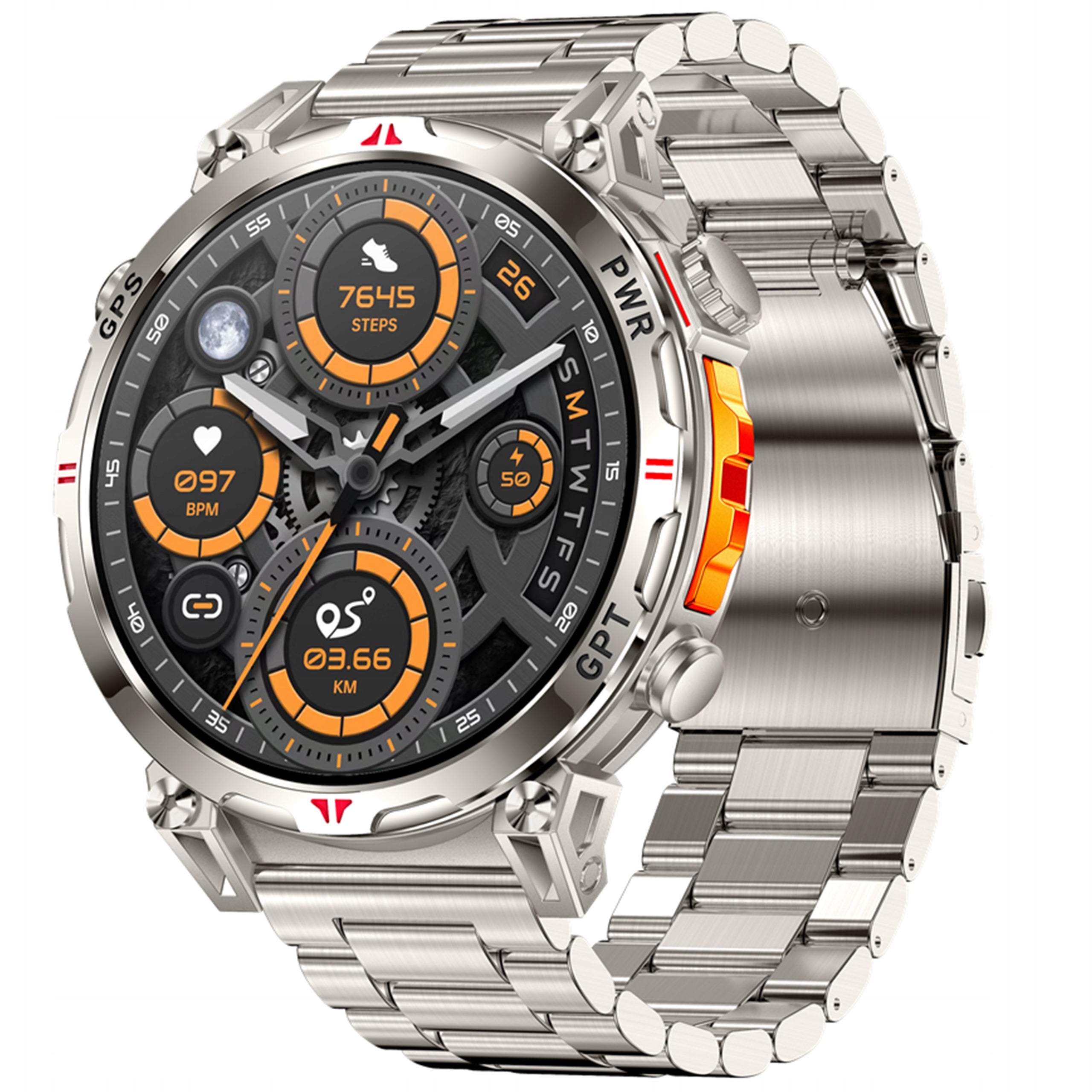SMARTWATCH MEN'S GPS MENU POLISH WATERPROOF SPORTS TALK SMART WATCH PL Packaging status original