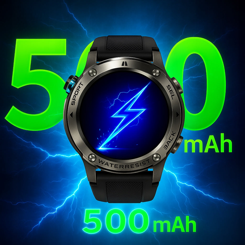 SMARTWATCH MEN'S WATERPROOF 5ATM AMOLED GPS talk MENU POLISH WATCH Manufacturer code Elonix dm56