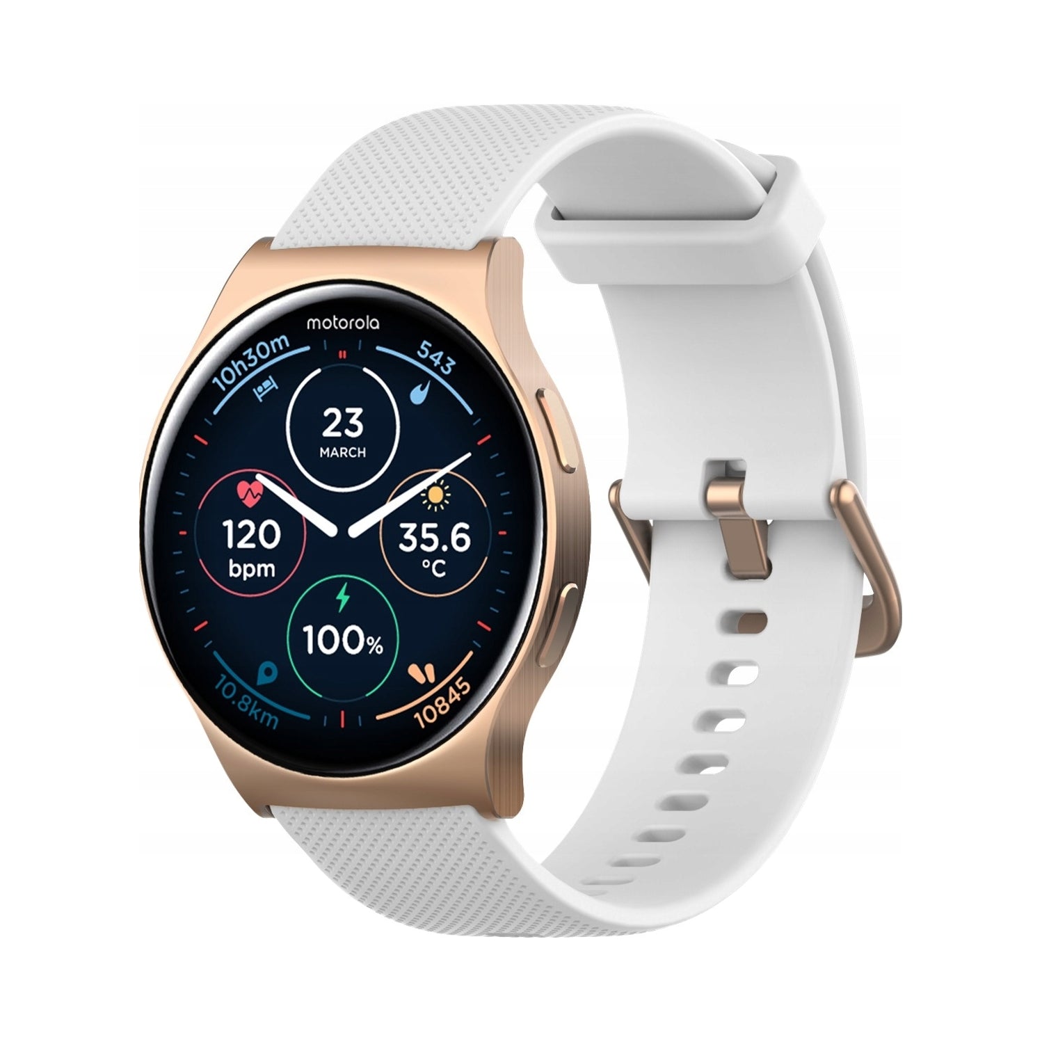 SMARTWATCH MOTO WATCH 120 AMOLED 1.43" BT GPS 10 DAYS ROSE GOLD Packaging status original