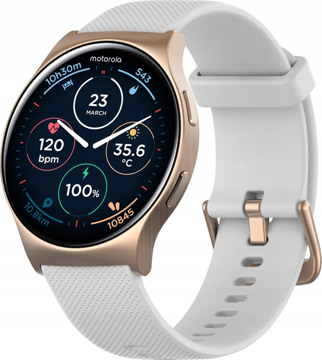 SMARTWATCH MOTO WATCH 120 AMOLED 1.43" BT GPS 10 DAYS ROSE GOLD