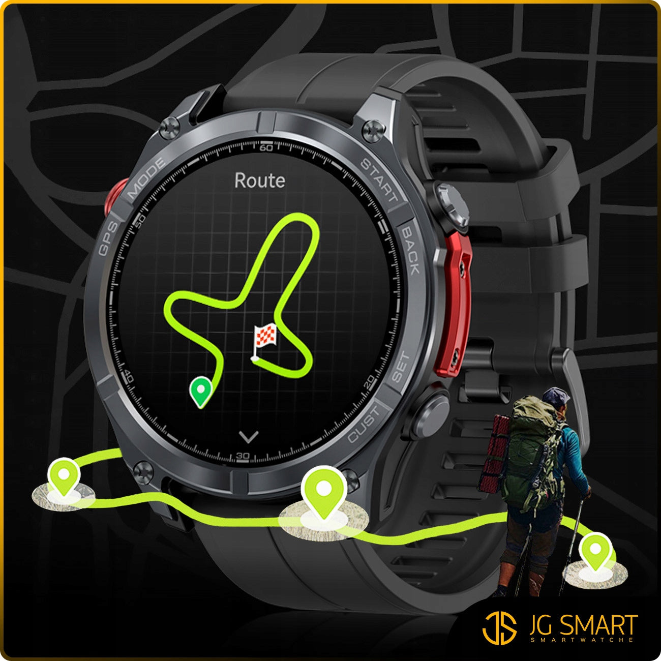 SMARTWATCH Men's Watch with GPS Talk IP69K HD Amoled Menu PL Smart Watch Packaging status original