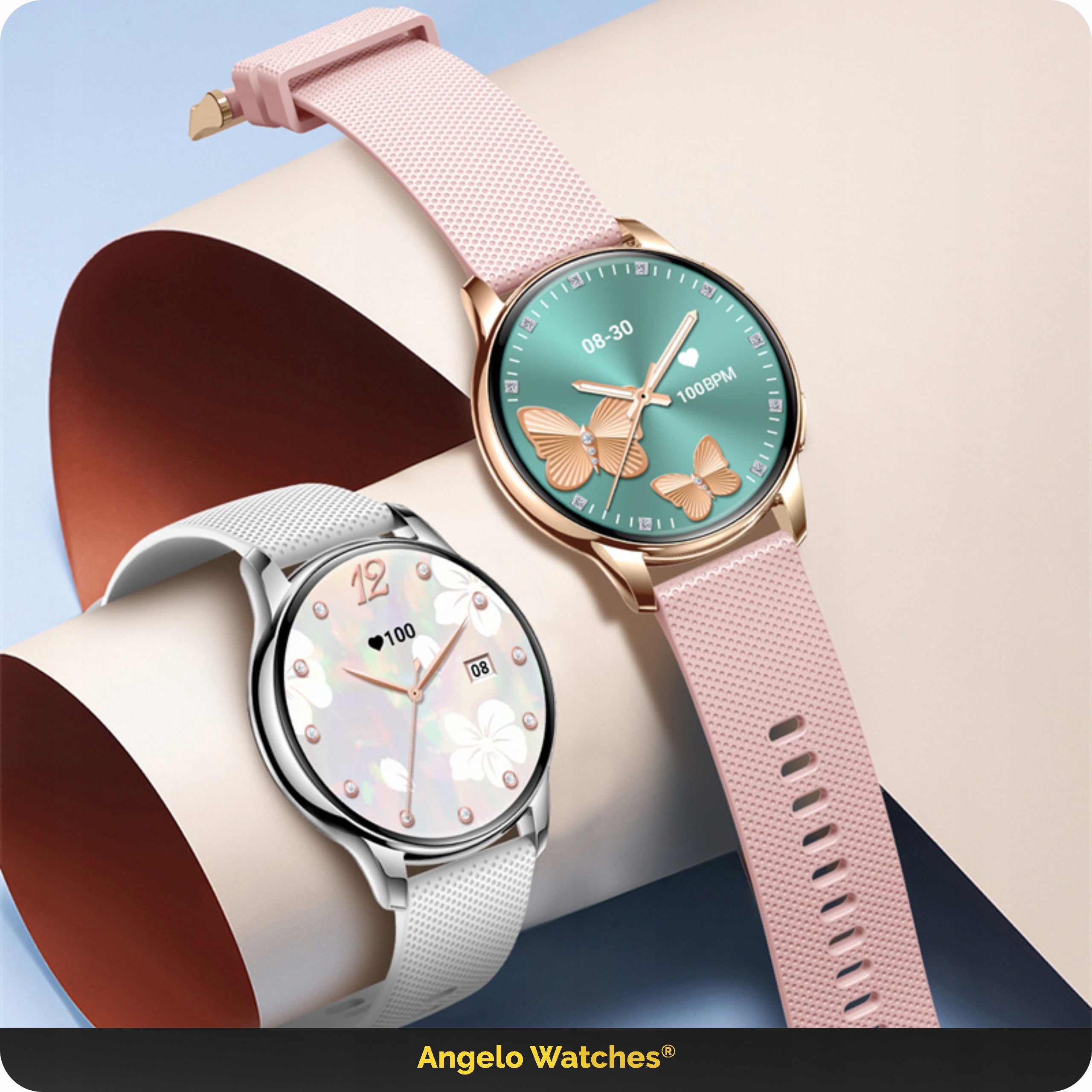 SMARTWATCH WOMEN'S WATCH BLOOD PRESSURE MONITOR CONVERSATION SPORT MENU POLISH 4 STRIPES Packaging status original