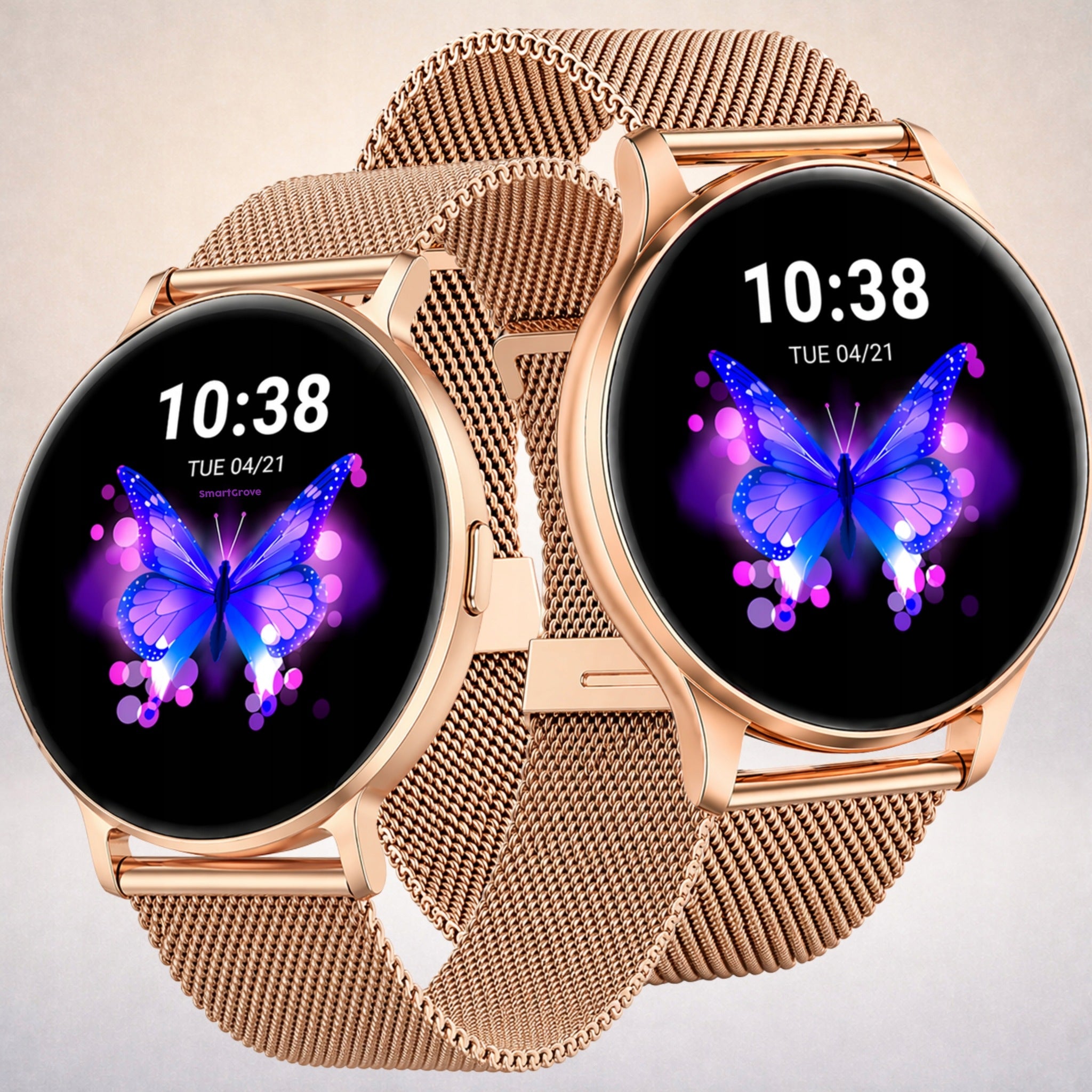 SMARTWATCH WOMEN'S WATCH GOLD TALK BRACELET ANIMATION 3D SMART WATCH Packaging status original