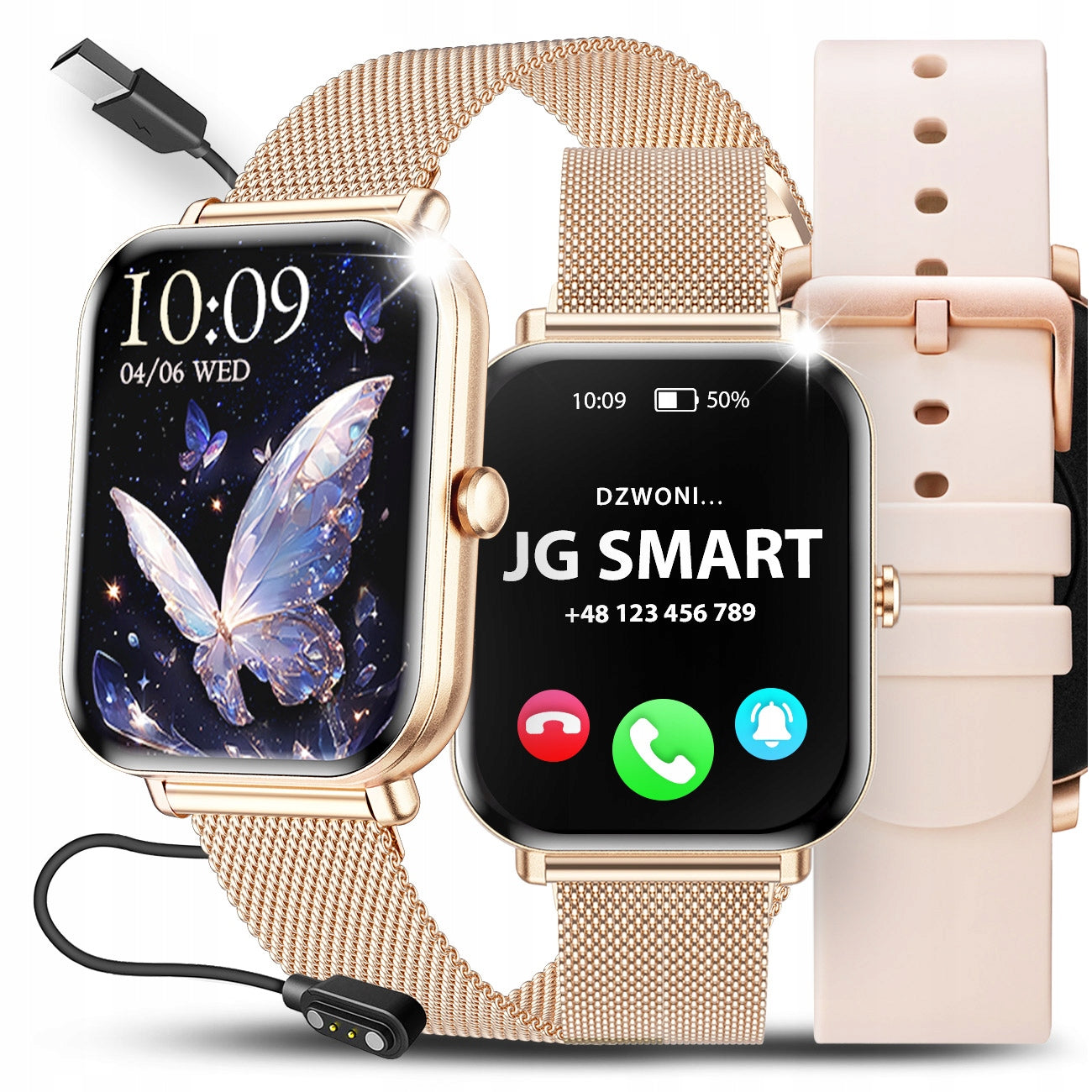 SMARTWATCH WOMEN'S WATCH PL TALK MENU WATERPROOF PREMIUM NOTIFICATIONS